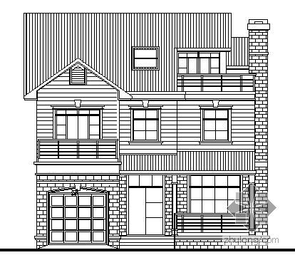 2层小型别墅施工图图资料下载-某二层小型别墅建筑方案图
