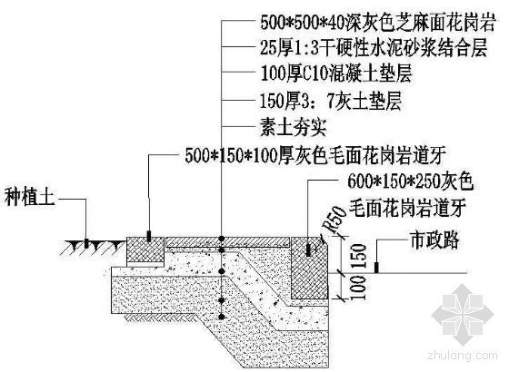 鹅软石铺装做法图资料下载-铺装做法（5）