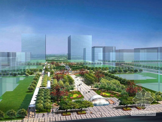 某开发区景观设计全套资料下载-广州某高新开发区景观大道设计
