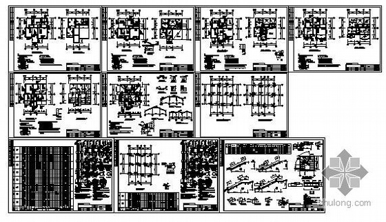 异型柱结构配筋图资料下载-某异型柱私人别墅结构图