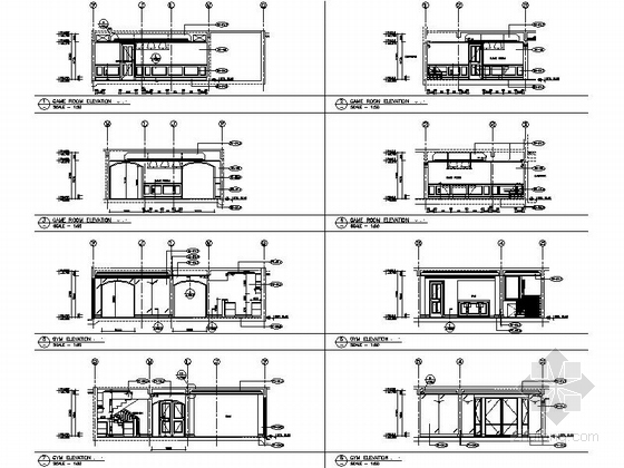 [江苏]精致豪华两层别墅室内设计施工图（含效果）-图7
