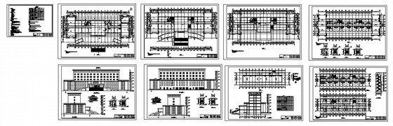 某六层对称型办公楼建筑施工图-总图 