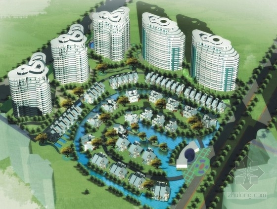 度假住宅区景观资料下载-[三亚]某住宅区规划及单体设计方案文本