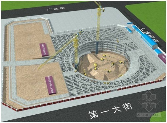 工程部经理工作目标资料下载-[天津]商业中心基础工程施工组织设计（中建、附示意图）