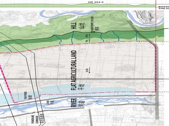 城市街道开放空间资料下载-[德阳]滨水开放空间景观规划设计方案