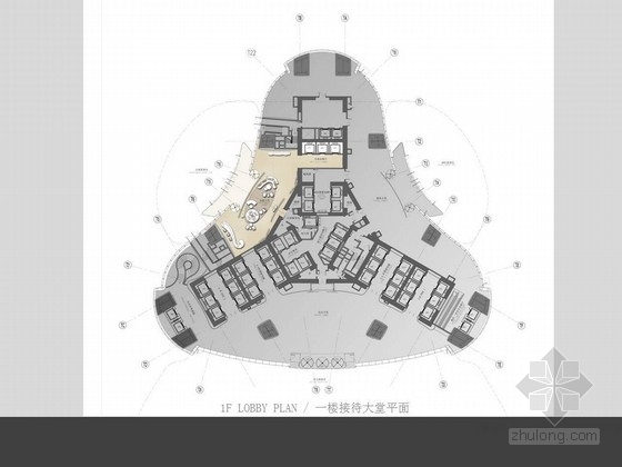 商场公共区域平面方案资料下载-[武汉]现代风格中心公寓公共区域和样板房设计方案