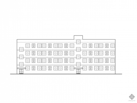 6层宿舍公寓效果图资料下载-[湖南]某四层员工宿舍方案扩初图(带效果图)