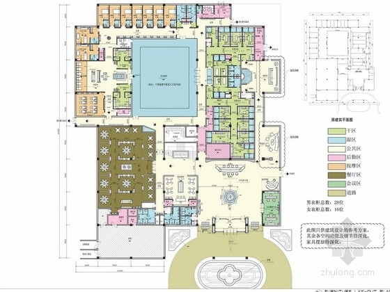 成都综合性高端酒店大堂资料下载-[天津]综合性独资企业高档温泉度假酒店设计方案