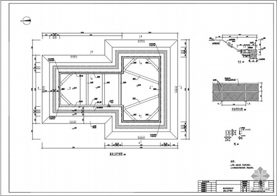 进水泵房cad资料下载-东莞某污水处理厂进水泵房基坑支护结构设计图