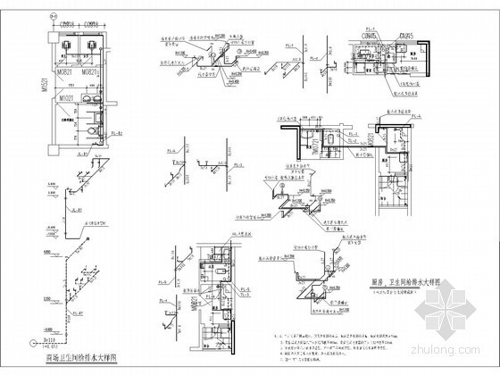 中高层商业建筑施工图资料下载-[贵州]高层商业住宅楼给排水及消防施工图设计