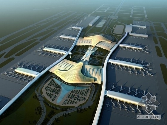 机场方案文本设计说明资料下载-[武汉]某机场航站楼规划设计方案文本（含CAD、多媒体）