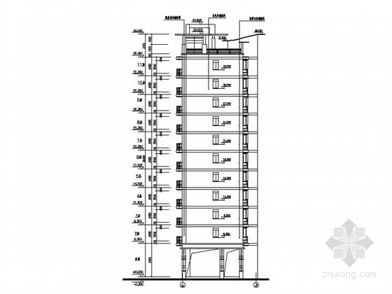 [珠海]某住宅区楼群建筑施工图- 