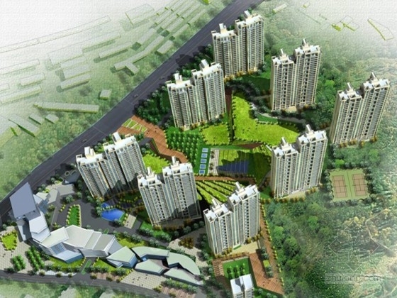 台地设计注意资料下载-[上海]某住宅区规划及单体设计方案文本