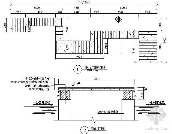 曲桥详图资料下载-曲桥详图