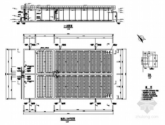 12米洗车池图纸资料下载-A/O池工艺图纸