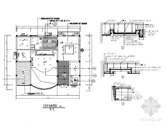 农村一层别墅CAD资料下载-别墅一层吊顶详图