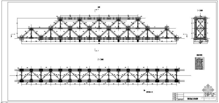 隧道反力架CAD资料下载-某静载试验反力架结构节点构造详图