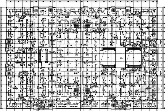 2000平商场平面图资料下载-山东某商场中央空调平面图