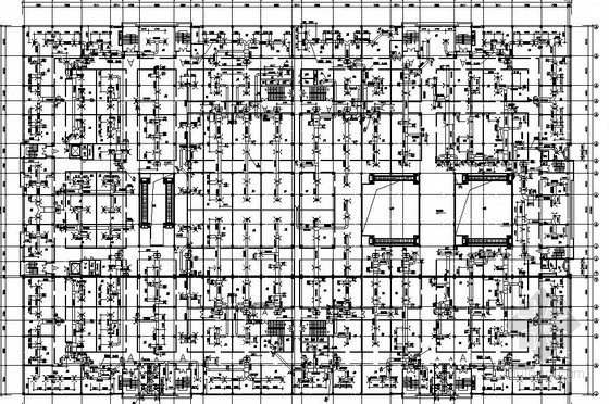 商场综合大楼平面图资料下载-山东某商场中央空调平面图