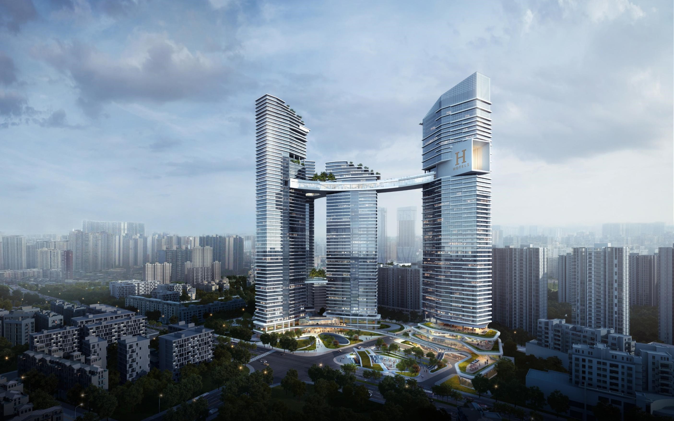 [四川]成都新希望华丽大道超高层综合体建筑模型设计