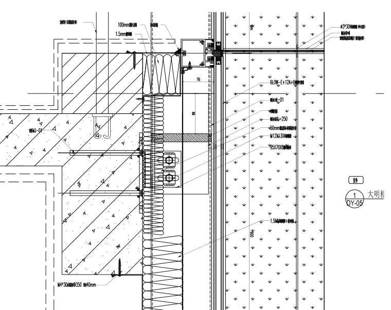 [石家庄]商业项目工程幕墙专项施工方案（123页）-03玻璃幕墙节点
