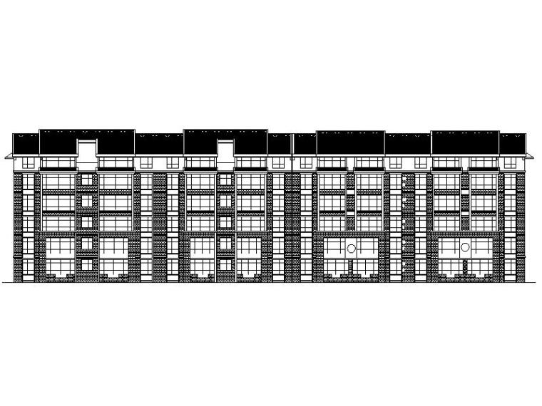 多层小区立面图资料下载-[宁夏]大型新中式小区多层住宅楼施工图（全专业图纸）