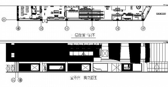 [江苏]国际一线品牌专卖店室内装修施工图（含方案文本）-立面 