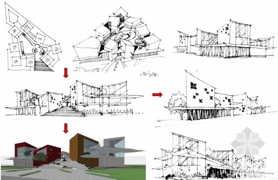 [西安]现代风格幼儿园建筑设计方案文本-幼儿园示意图
