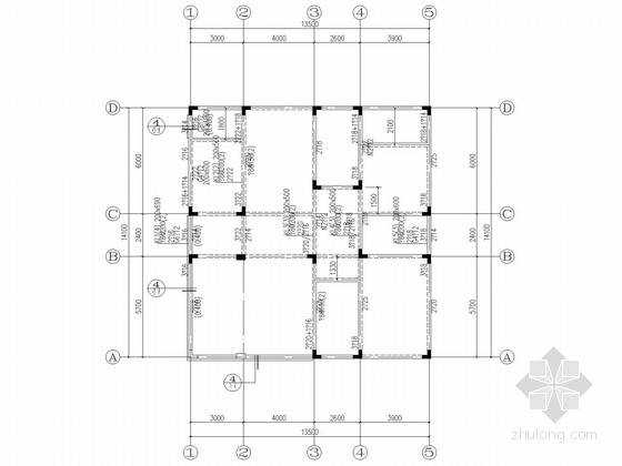 异形屋面结构CAD详图资料下载-四层坡屋顶异形柱框架别墅结构施工图
