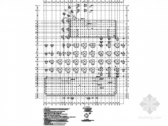 预应力车库车库资料下载-[江苏]地下单层框架结构地下车库结构施工图