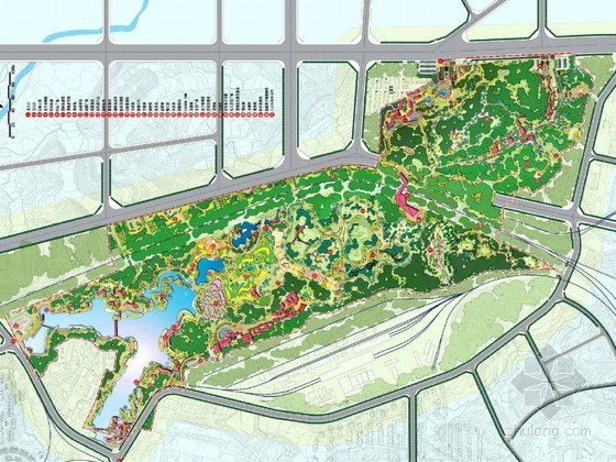 公园详细规划景观分析资料下载-[怀化]大型综合公园修建性详细规划（二）