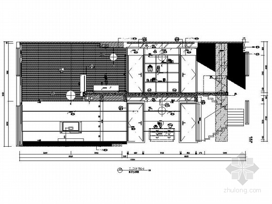 [重庆]港台知名设计师设计现代风格高层复式样板房施工图立面图 
