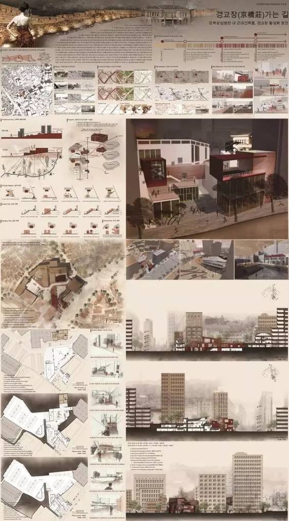 建筑排版分析图资料下载-一些建筑排版参考图