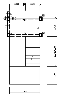 [深圳]口岸建筑施工总承包工程样板工程施工方案（14页）-10楼梯平面示意图