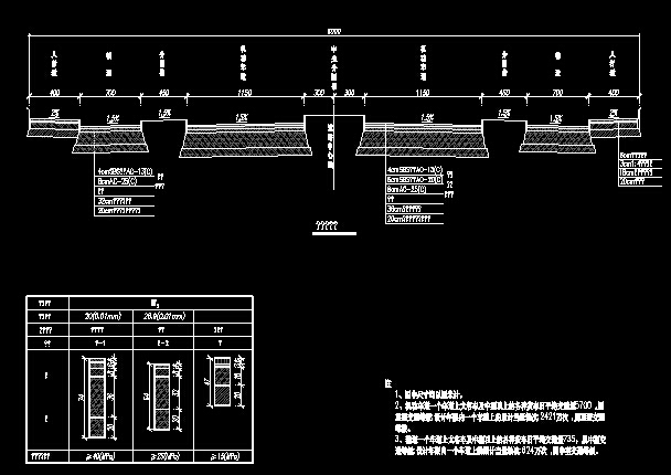 市政道路工程施工图设计全套189张CAD（连续钢箱梁天桥，简支矮T梁桥，照明排水）-路 面 结构设计