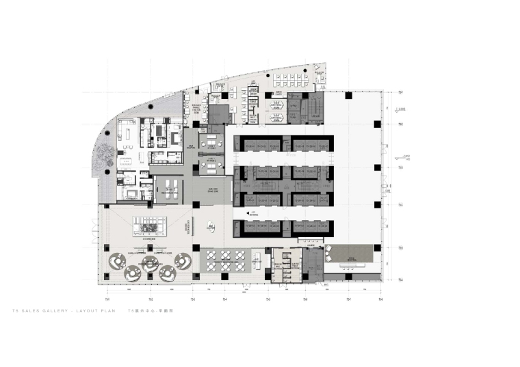 展示空间设计cad平面图资料下载-SCDA-华润展示中心CAD施工图+设计方案+物料表