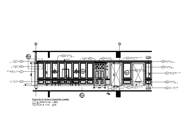 建筑设计事务所CAD施工图（含效果图)立面图