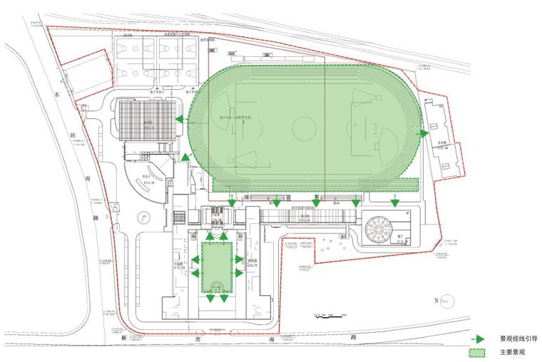 [上海]复兴高级中学改建及修缮工程建筑方案文本-环境景观分析