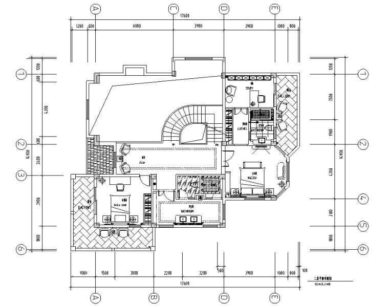 三层别墅平面图效果图资料下载-[福建]居住主题三层别墅施工图及效果图