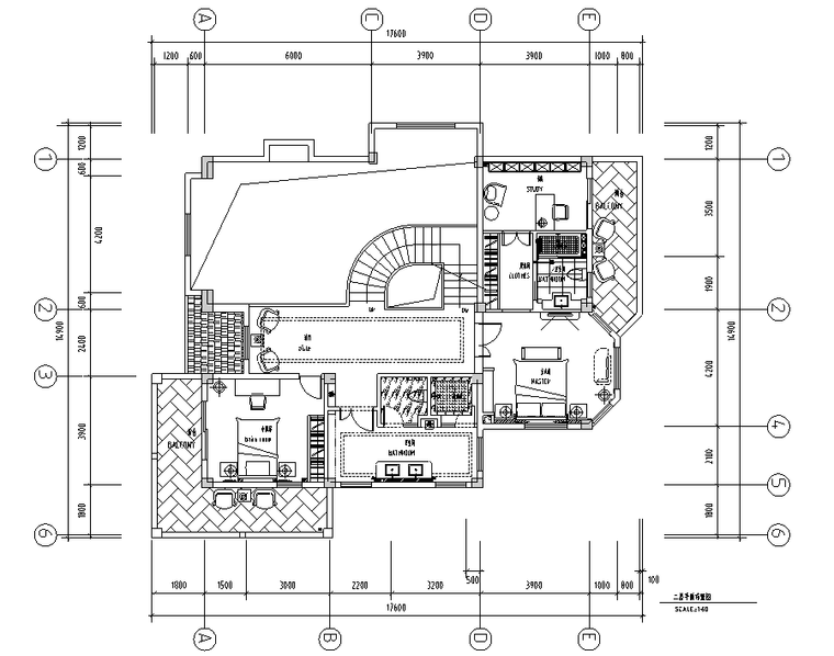 二层高档别墅效果图资料下载-[福建]居住主题三层别墅施工图及效果图