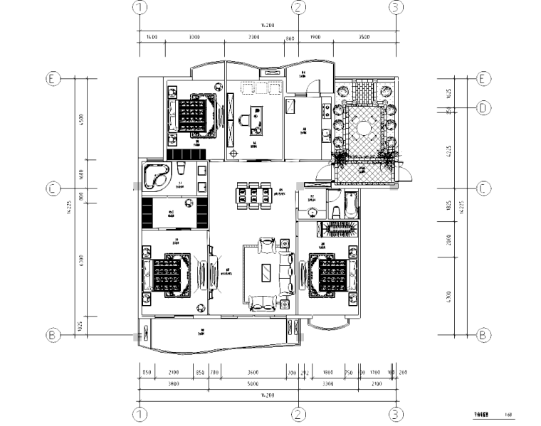 曼哈顿空中庭院资料下载-[河南]郑州燕庄曼哈顿销售中心样板间四套