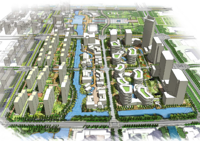 [江苏]扬州广陵新城同济地块概念设计方案文本