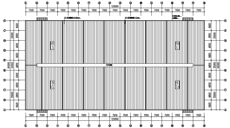 南靖单层单山单跨门式刚架钢结构工程方案（CAD，十四张）_7