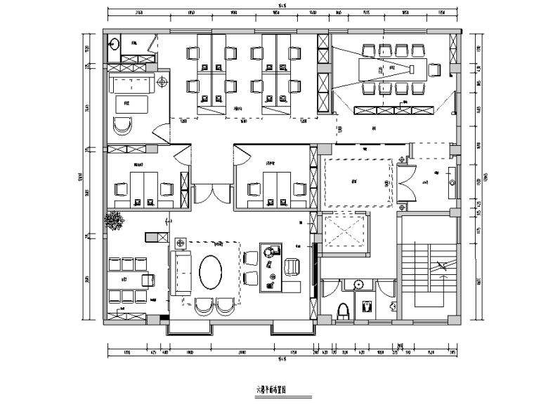 现代中式办公空间图片资料下载-现代中式390平米平潭典当行设计施工图（附效果图）