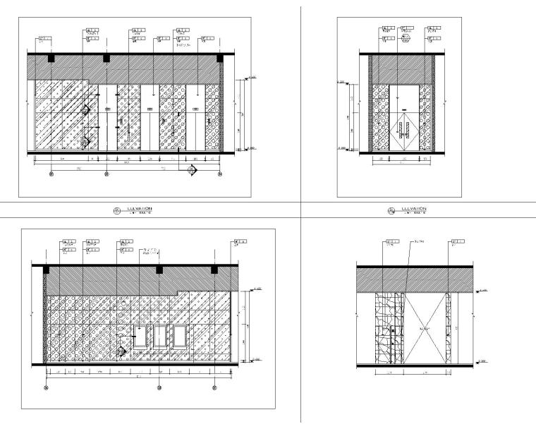 [凯里森]南京江宁景枫KINGMO购物中心1至4层施工图|金螳螂深化-一层立面图（二）
