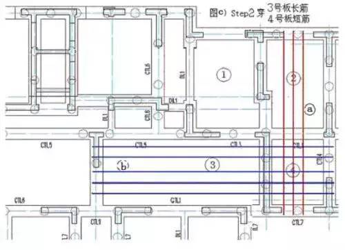 筏板基础的钢筋施工中排放次序_5