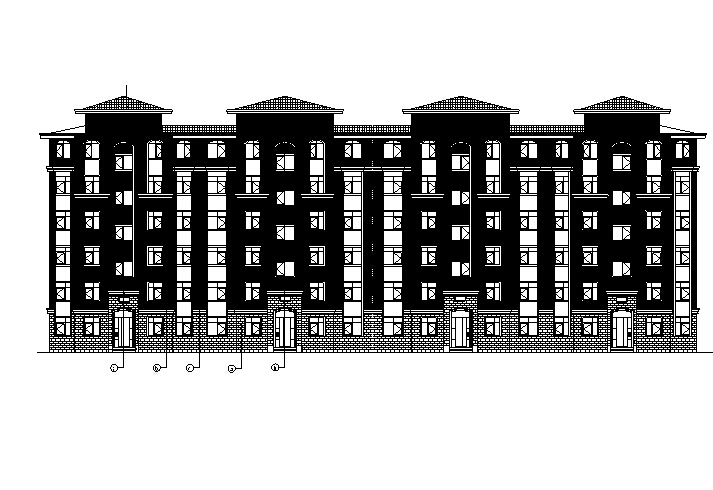 联排式住宅设计资料下载-[宁夏]多层新中式风格联排式别墅建筑施工图（含全专业）