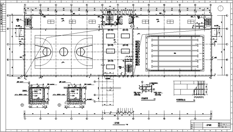 50套文体娱乐类建筑设计方案-体育馆设计图2