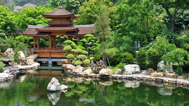 园林佛文化景观设计资料下载-日式禅意园林|春来花自青，秋至叶飘零