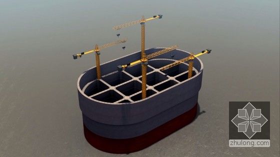 沉箱施工动画演示图片